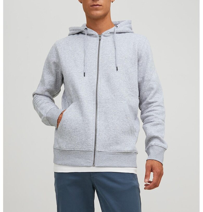 Худи Star с цип - Сив меланж Jack  Jones