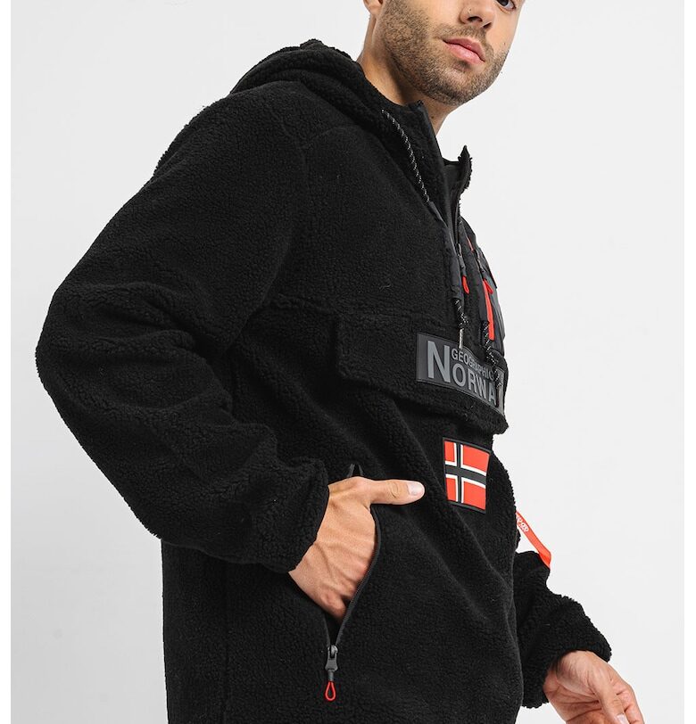 Худи Terifique с лого - Черен Geographical Norway