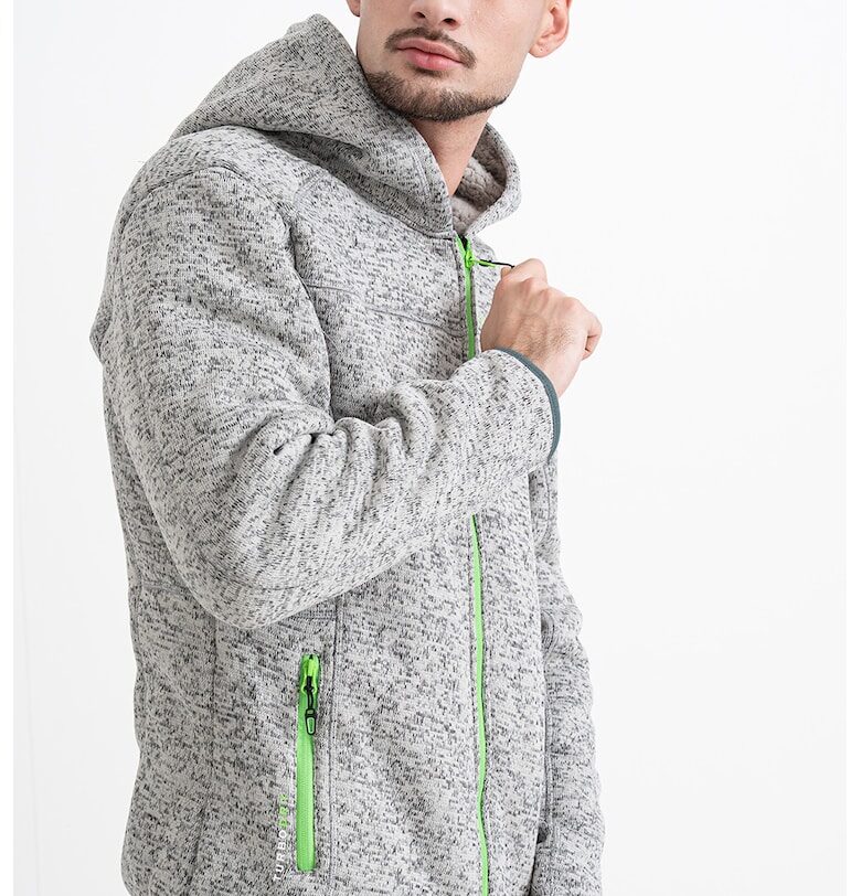 Худи Trombone с джобове - Светлосив меланж Geo Norway