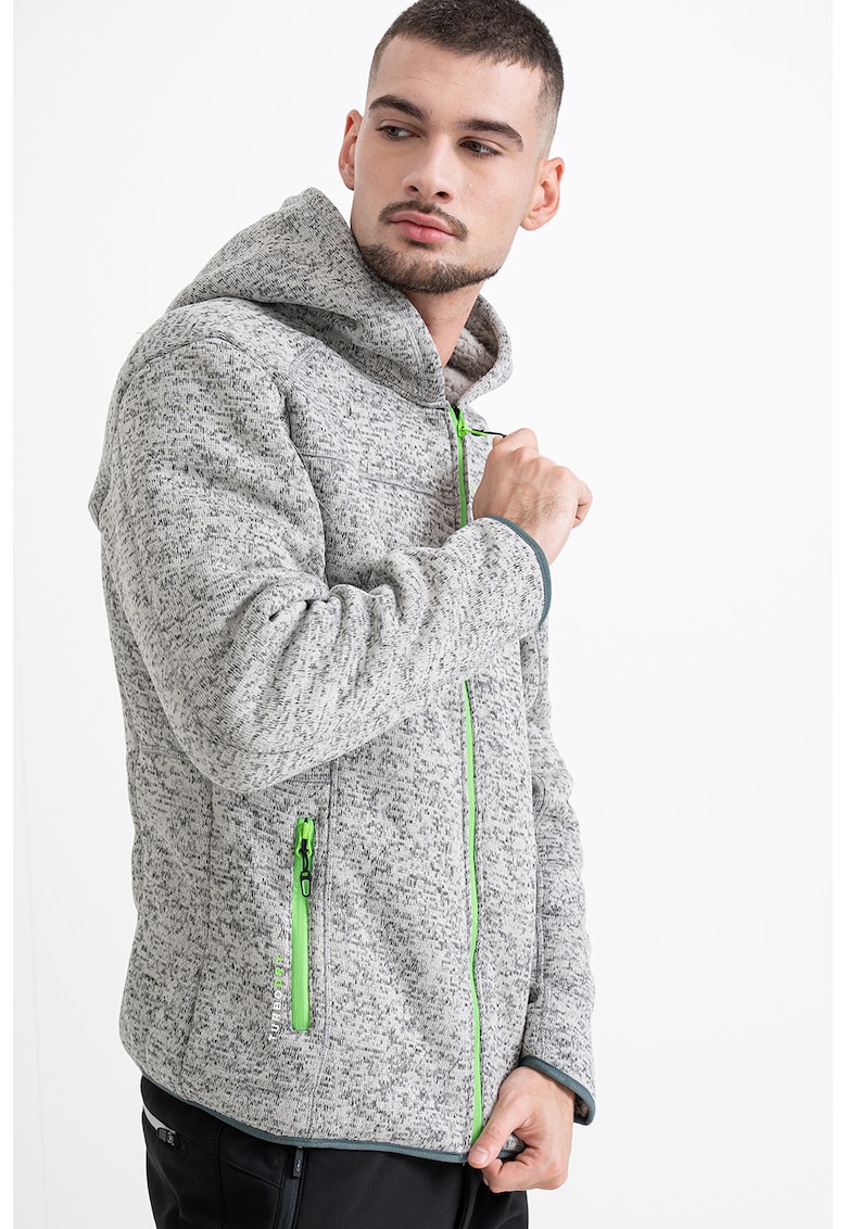 Худи Trombone с джобове - Светлосив меланж Geo Norway