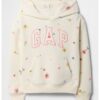 Худи с графика - Слонова кост/Жълт/Розово GAP