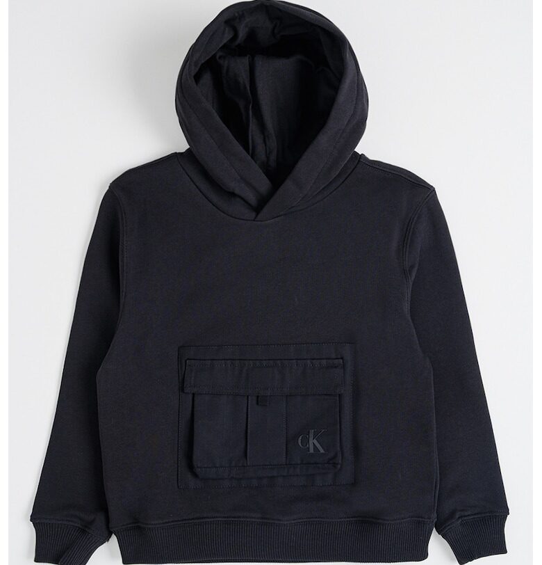 Худи с джоб - Черен CALVIN KLEIN