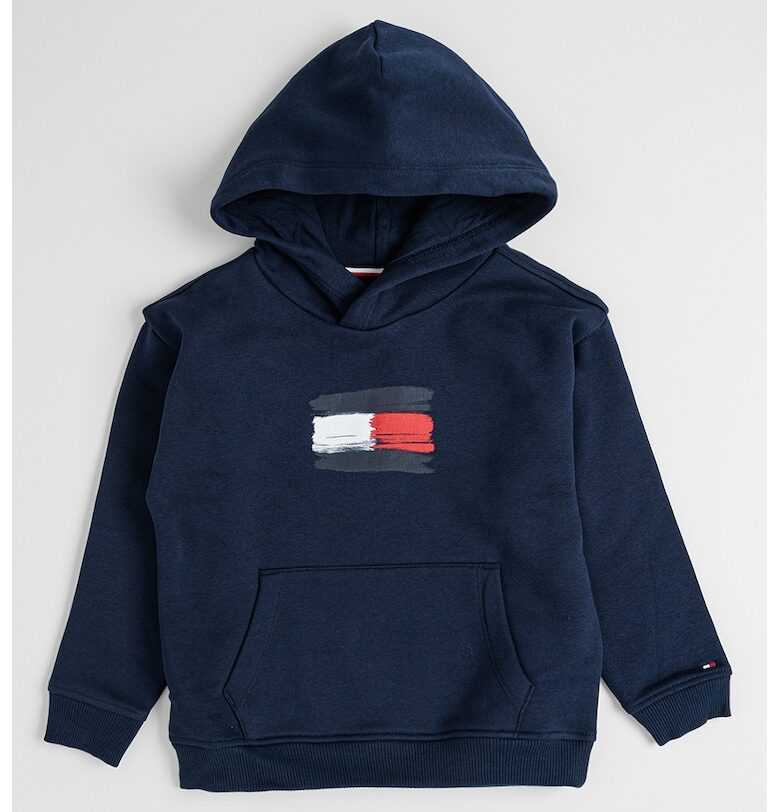Худи с джоб кенгуру - Тъмносин Tommy Hilfiger