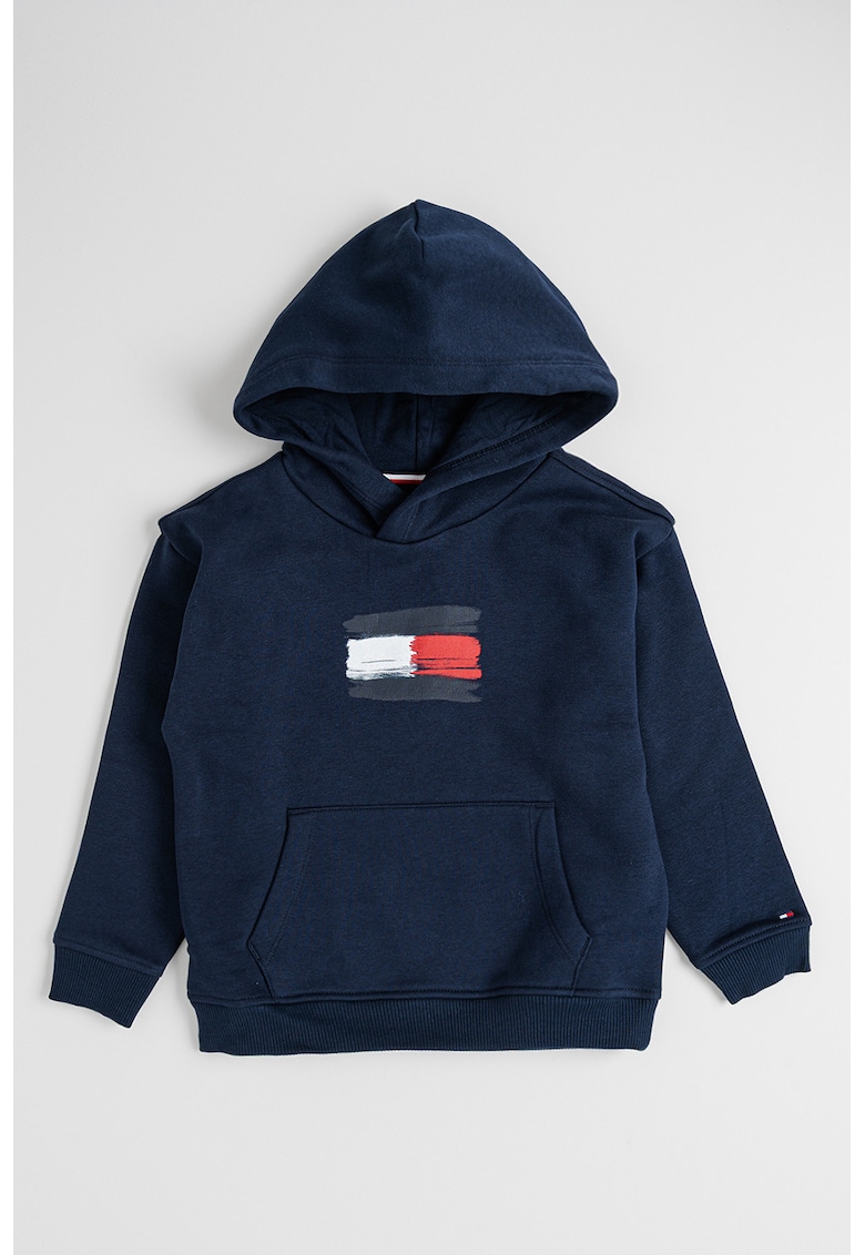 Худи с джоб кенгуру - Тъмносин Tommy Hilfiger