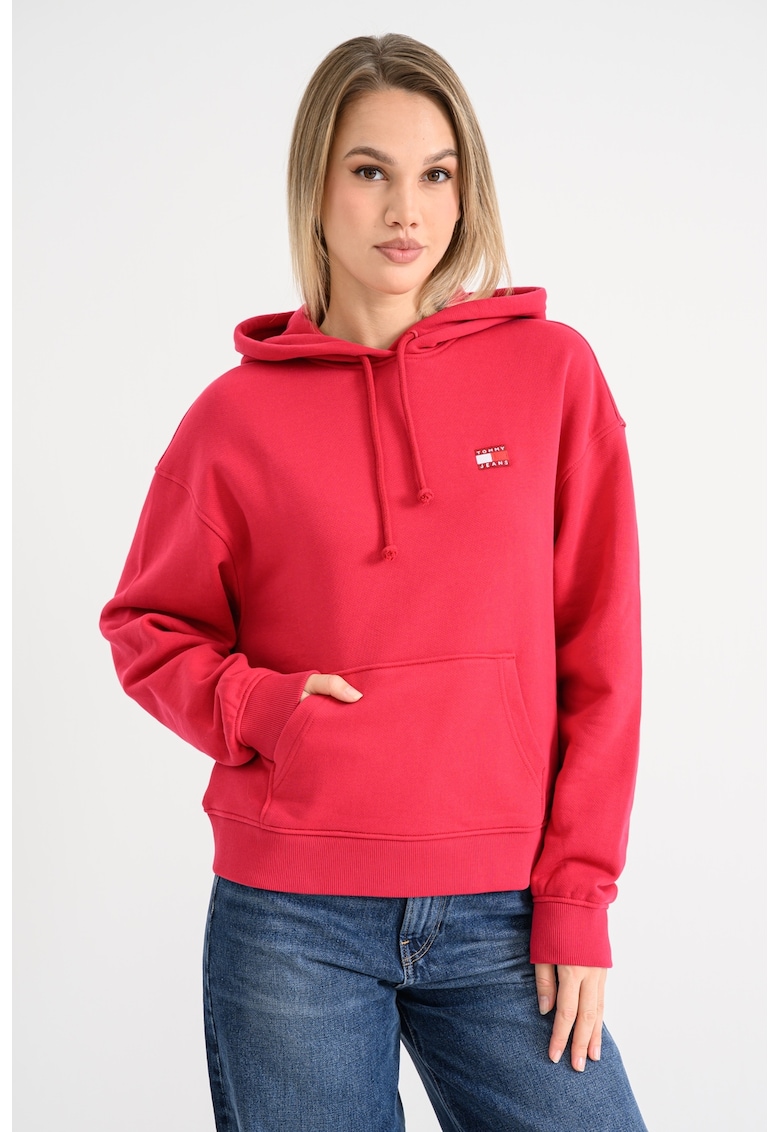 Худи с джоб кенгуру - Яркорозово Tommy Jeans