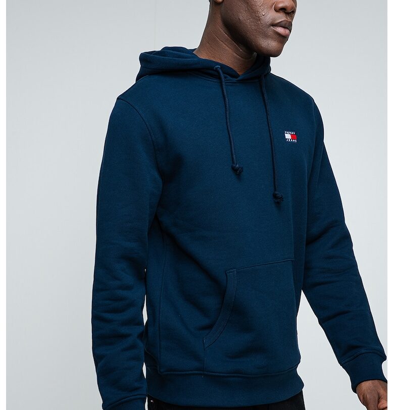 Худи с джоб кенгуру - Тъмносин Tommy Jeans