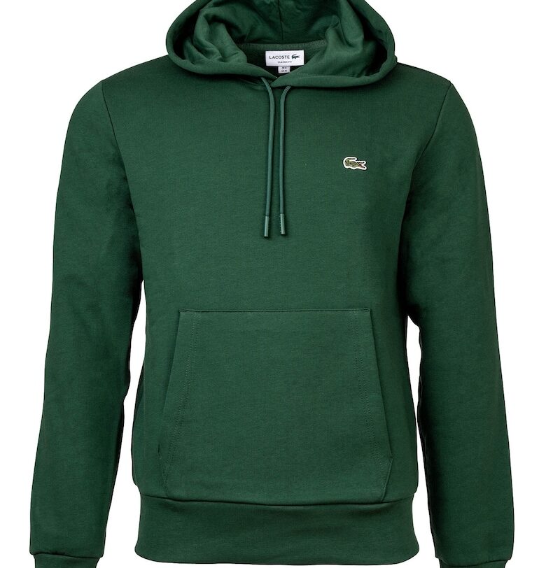 Худи с джоб кенгуру - Зелен Lacoste