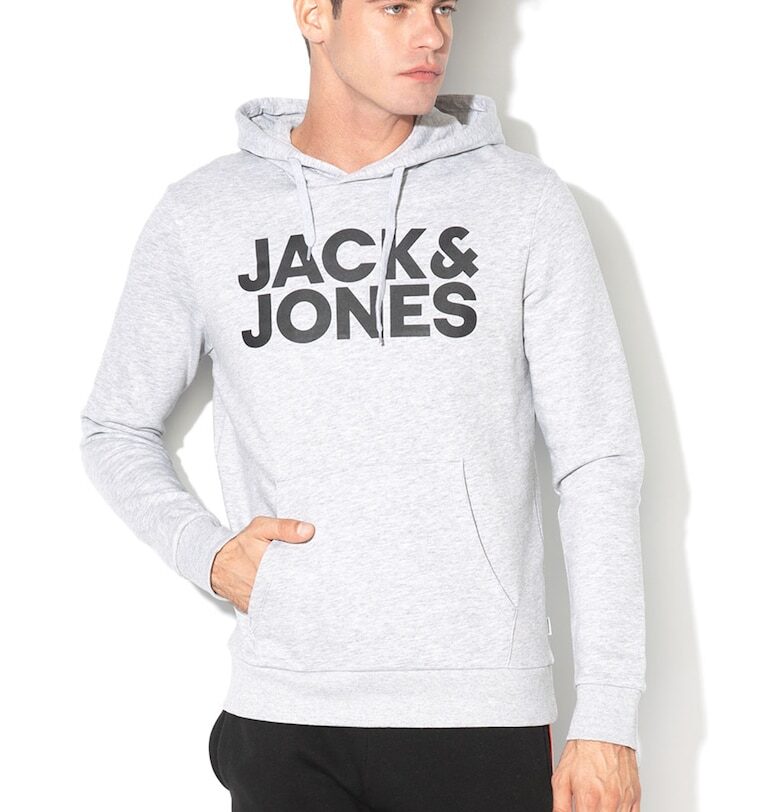 Худи с джоб кенгуру и лого Jack  Jones