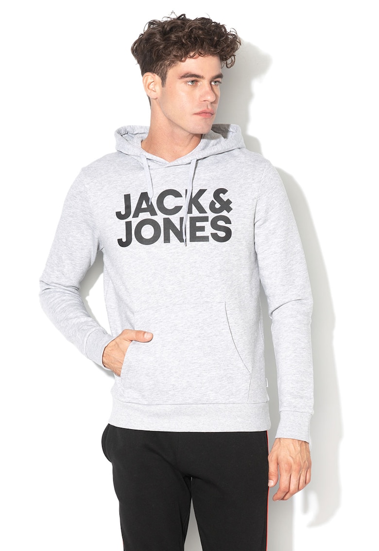 Худи с джоб кенгуру и лого Jack Jones