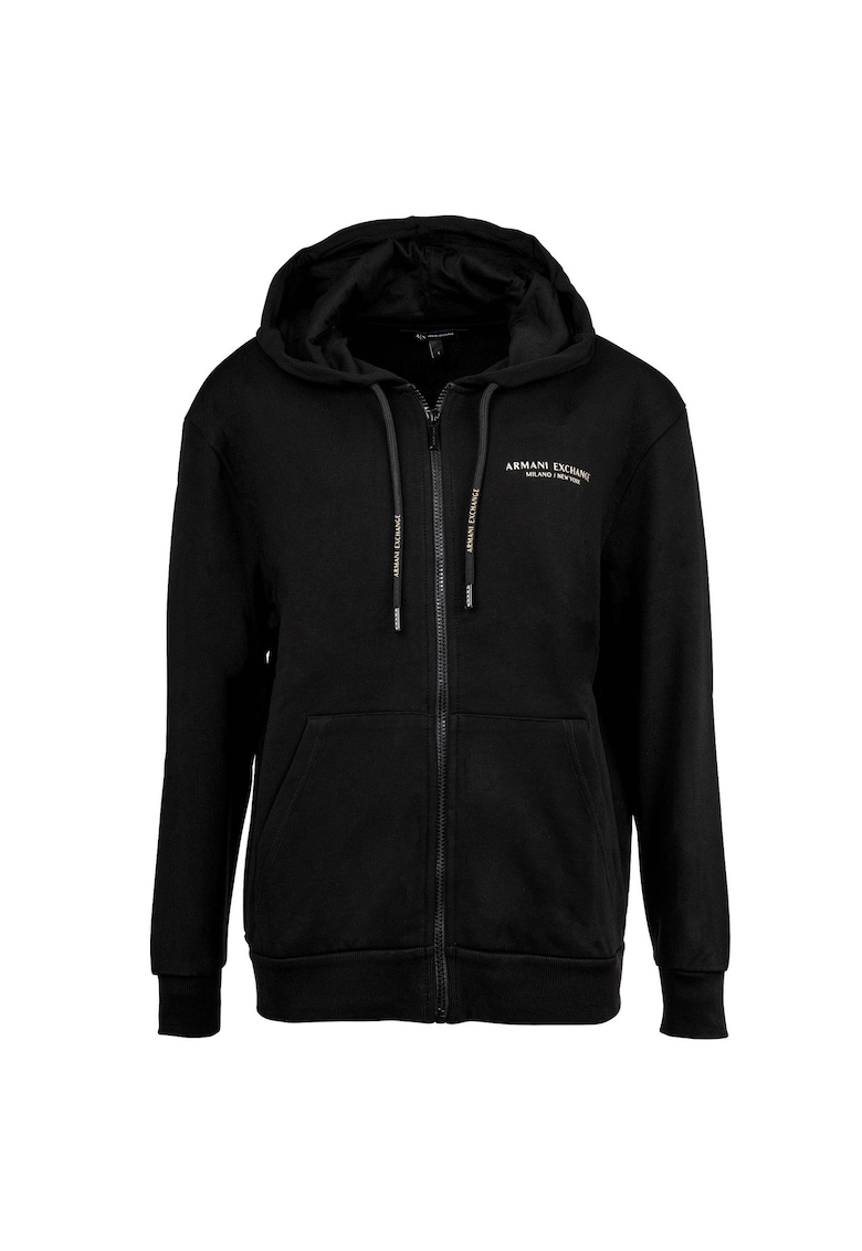 Худи с лого - Бял/Черен ARMANI EXCHANGE
