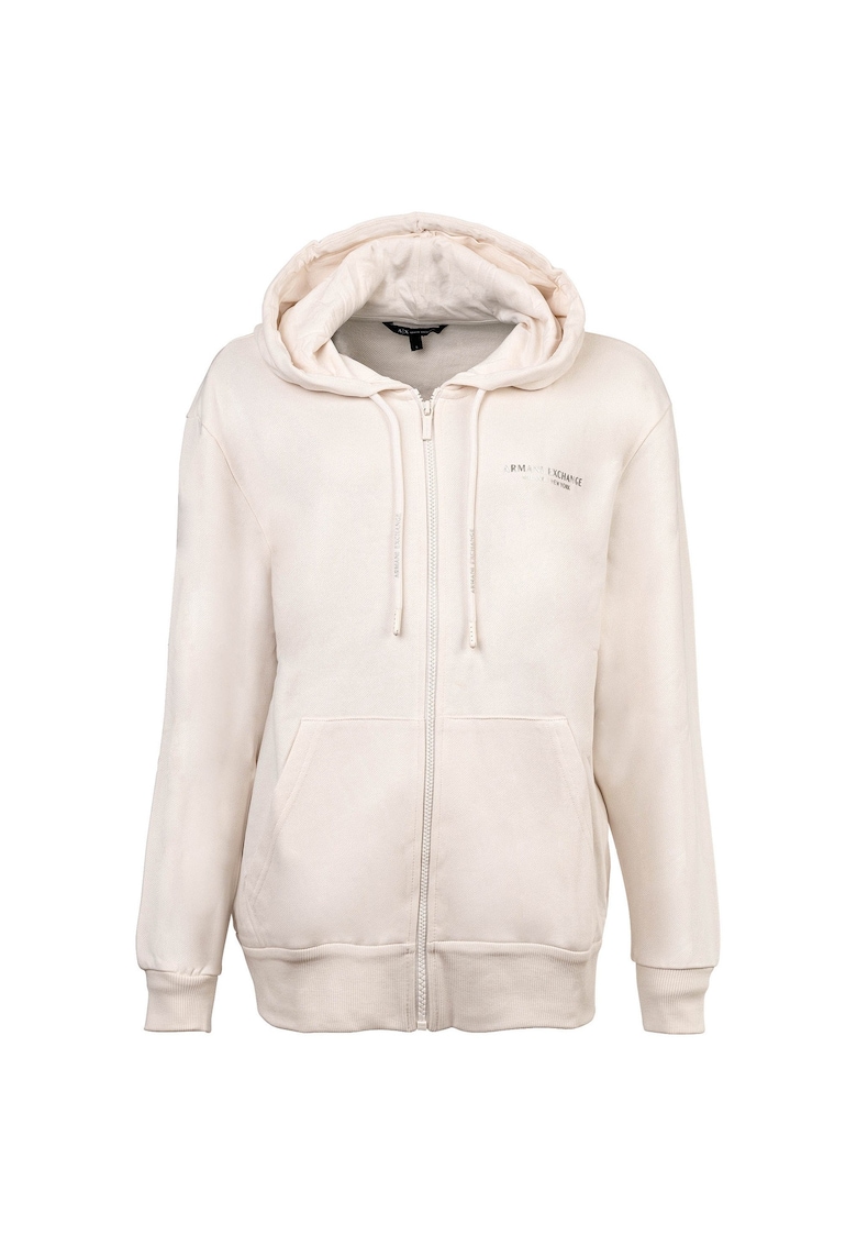 Худи с лого - Бял ARMANI EXCHANGE