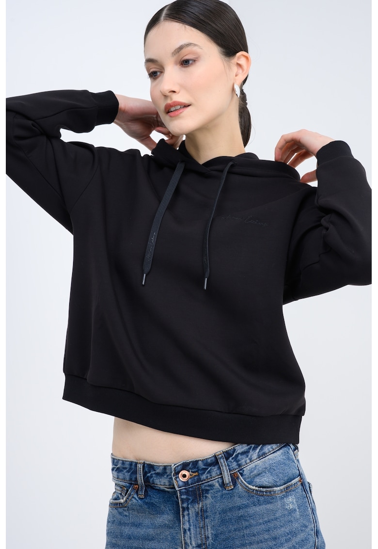 Худи с лого - Черен ARMANI EXCHANGE
