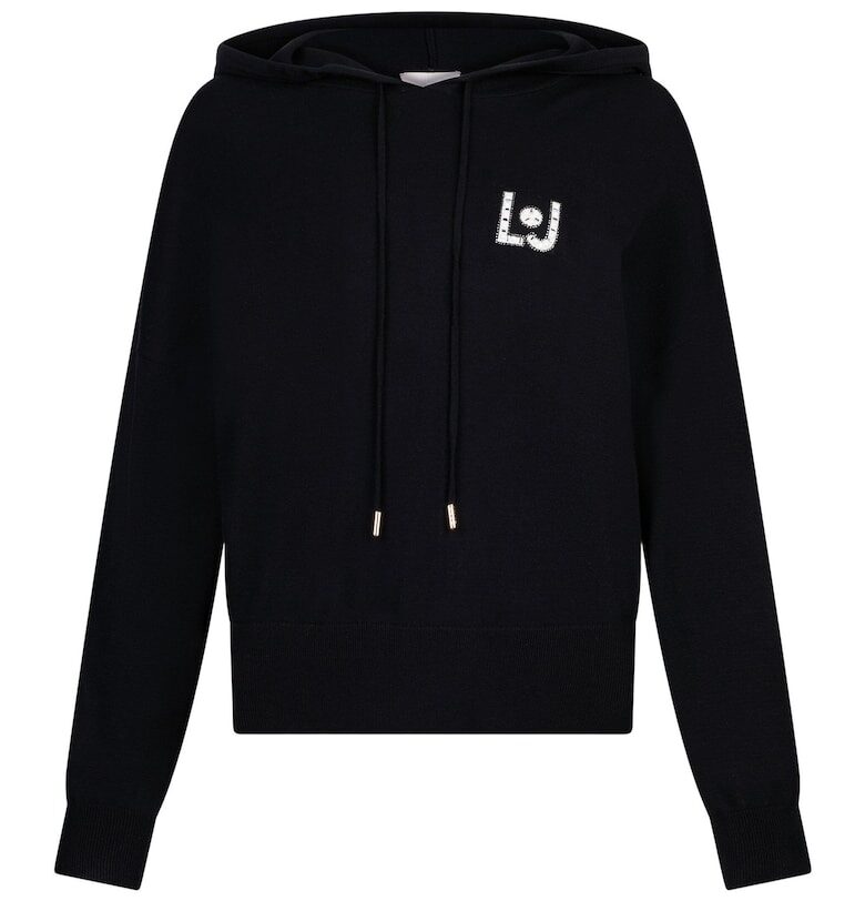 Худи с лого - Черен Liu Jo