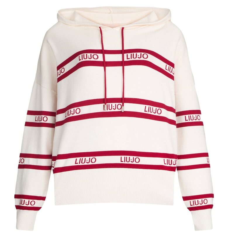 Худи с лого - Червен/Бял Liu Jo