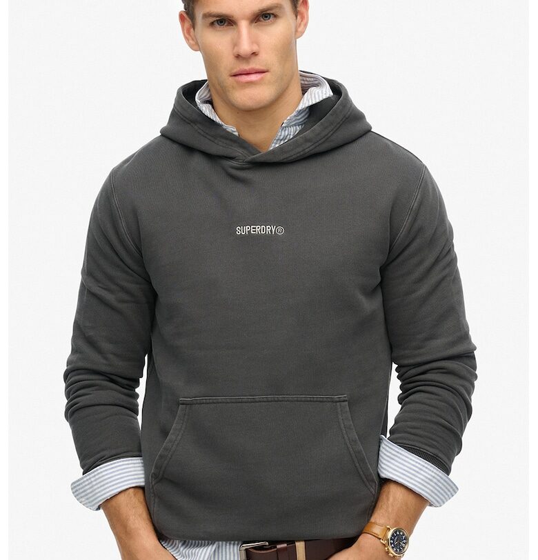 Худи с лого - Tъмносив Superdry  Co