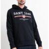 Худи с лого - Бял/Черен Gant