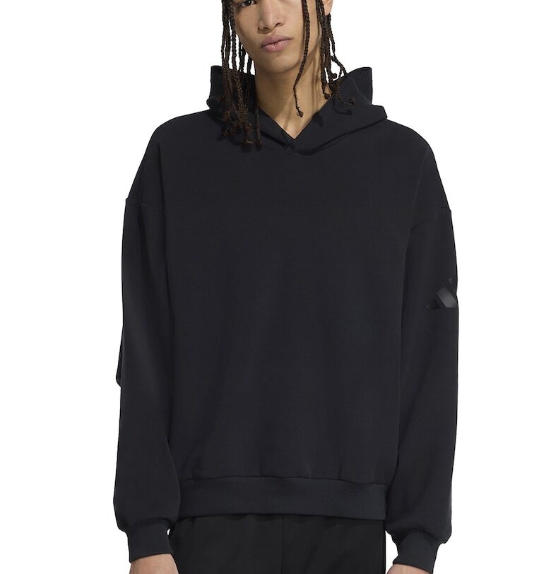 Худи с модал - Черен adidas Sportswear