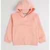 Худи с памук - Розова сьомга BOSS Kidswear
