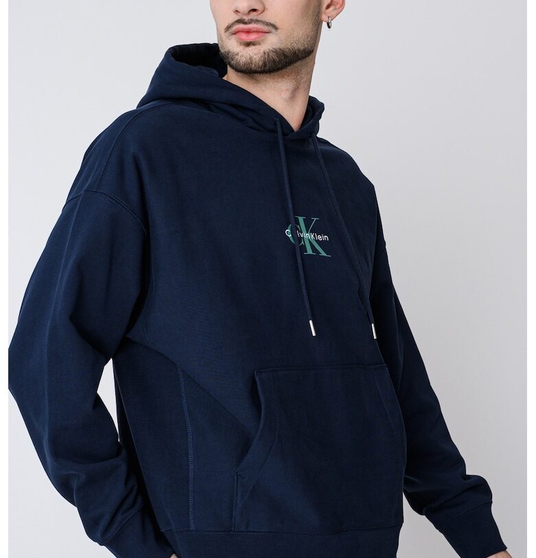 Худи с памук с джоб кенгуру CALVIN KLEIN JEANS