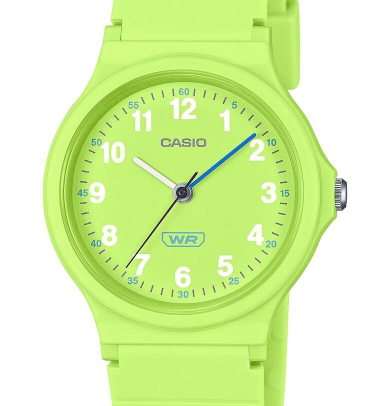 Часовник  Кварцов - Зелен - Гумена каишка - 3 ATM Casio