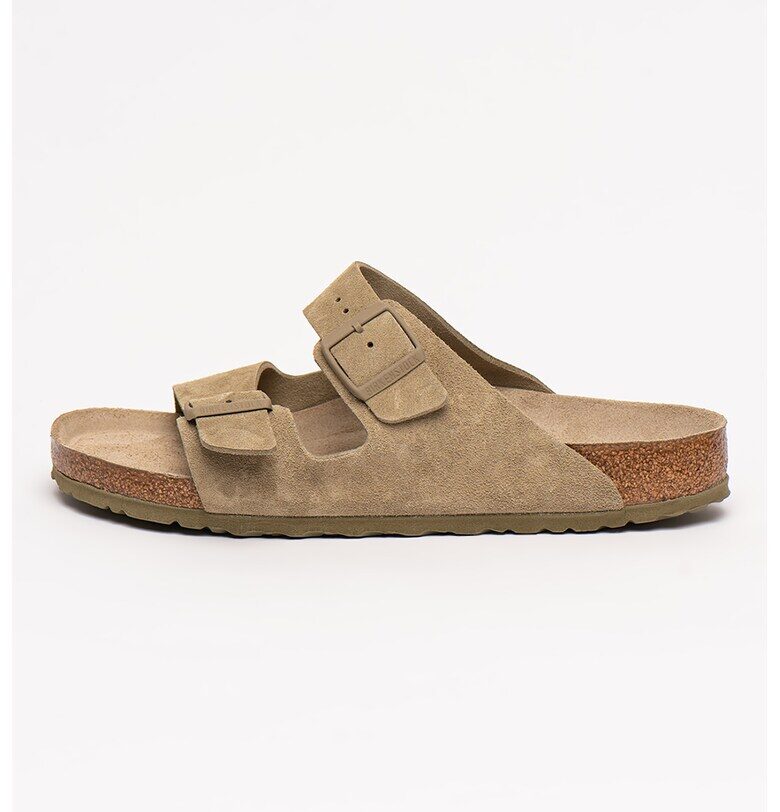 Чехли Arizona от велур с ергономична стелка Birkenstock