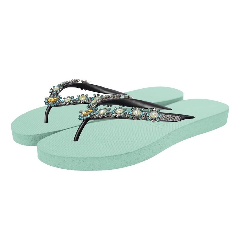 Чехли Dolce Turquoise с декоративни камъни UZURII