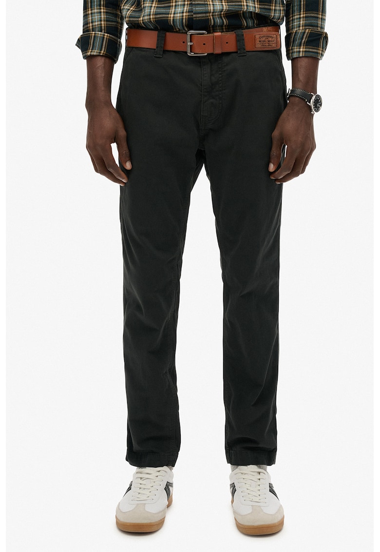 Чино Utility с права кройка - Tъмносив Superdry Co