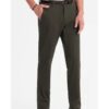 Чино панталон REGULAR FIT с нежна текстура  OM-PACP-0184 - Тъмнозелен OMBRE