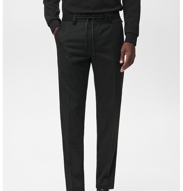 Чино с ръб - Избеляло черно Mango