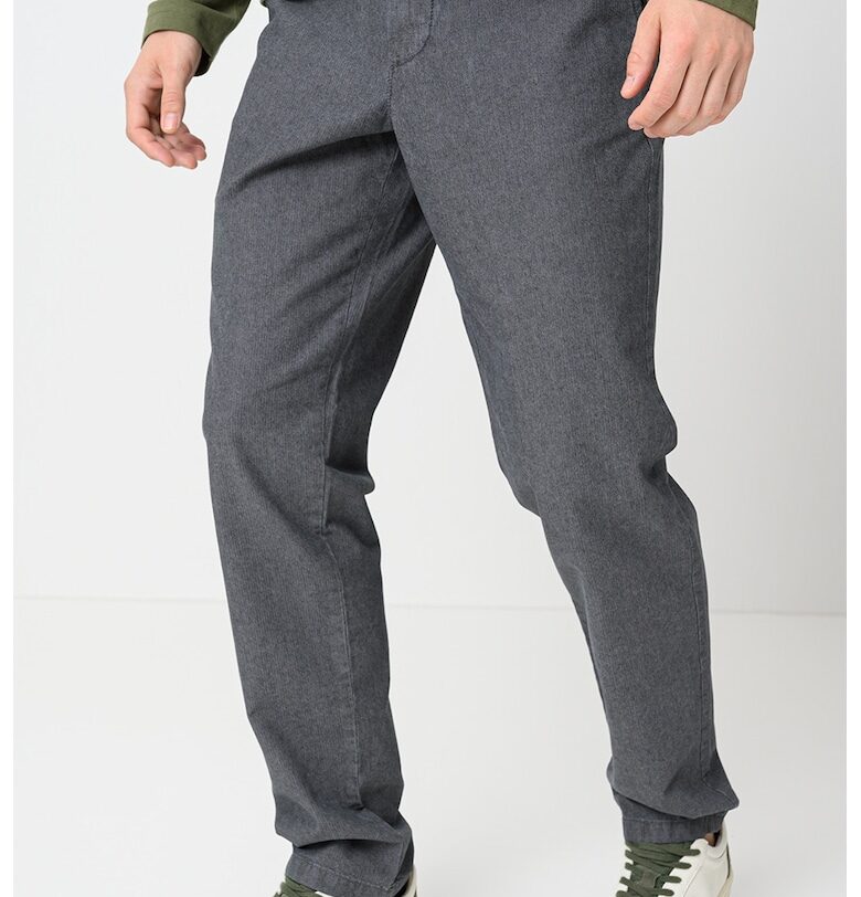 Чино със средна талия - Tъмносив United Colors of Benetton