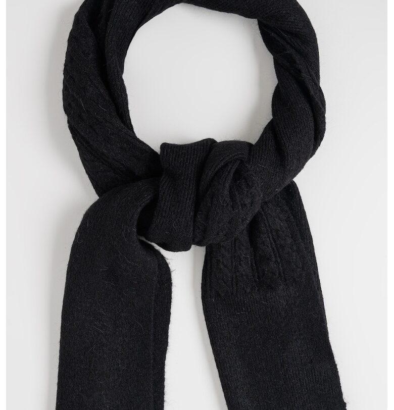 Шал с вълна с плетка осморка Tommy Hilfiger