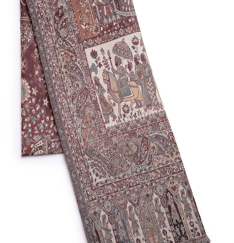 Шал с вълна с ресни AVANT-GARDE PARIS