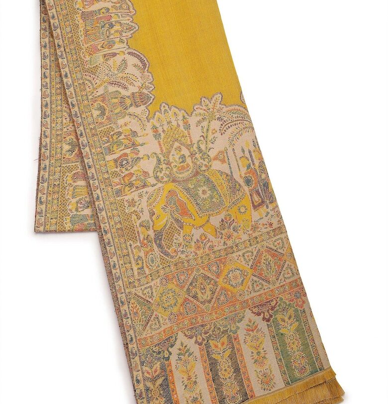 Шал с вълна с ресни AVANT-GARDE PARIS