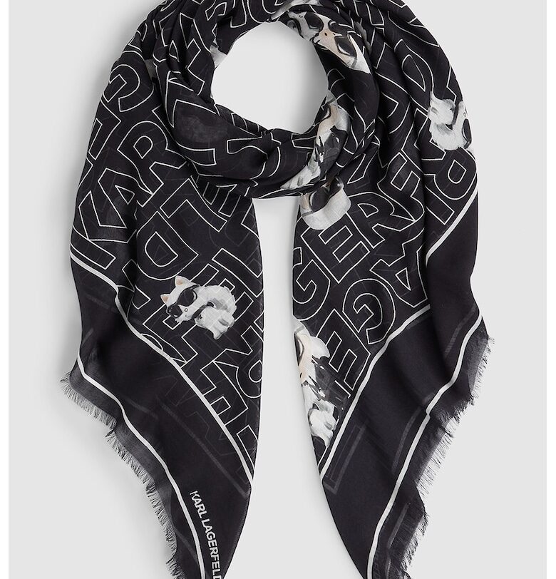Шал с модал и коприна Karl Lagerfeld
