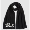 Шал с плетено лого Karl Lagerfeld