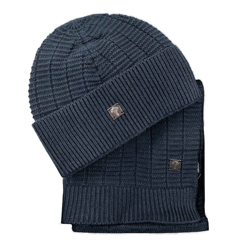 Шапка с вълна и кръгъл шал - 2 части Joop