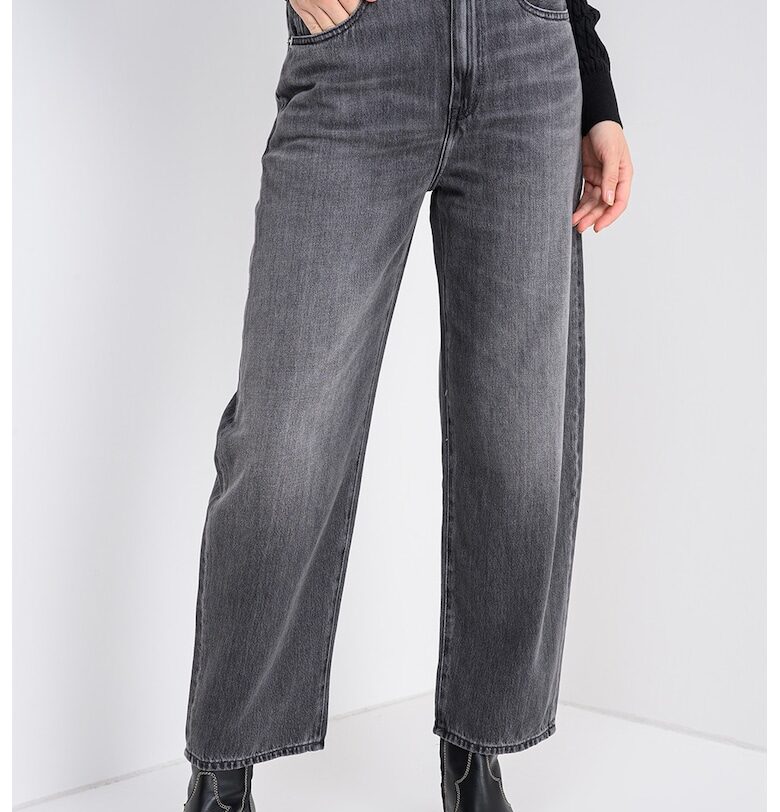 Широки дънки с лиосел тип Barrel - Tъмносив Tommy Hilfiger