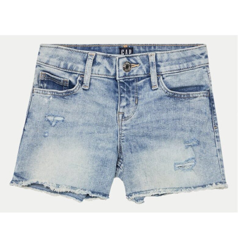 Шорти за момичета -  304145483 - Памук/Полиестер - Син - Син GAP