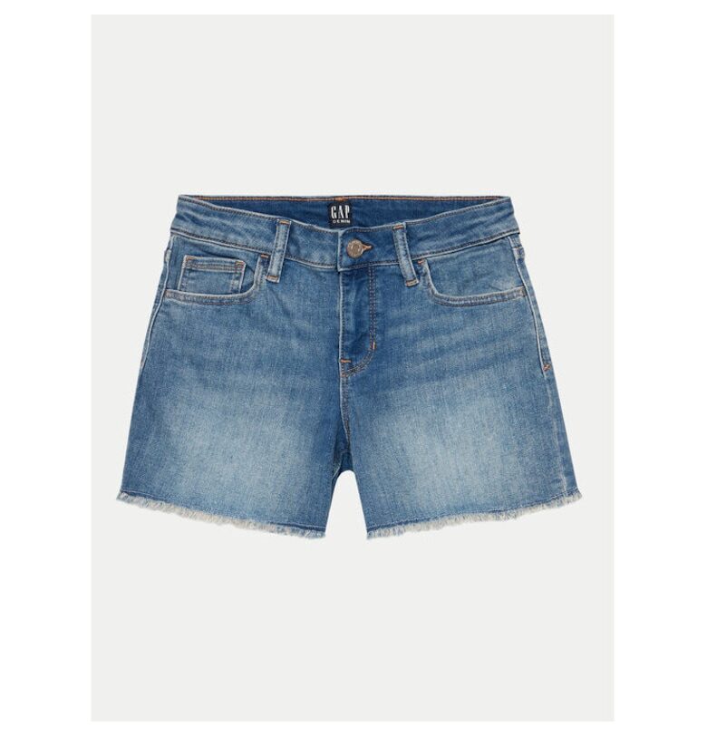 Шорти за момичета -  304145490 - Памук/Полиестер - Син - Син GAP