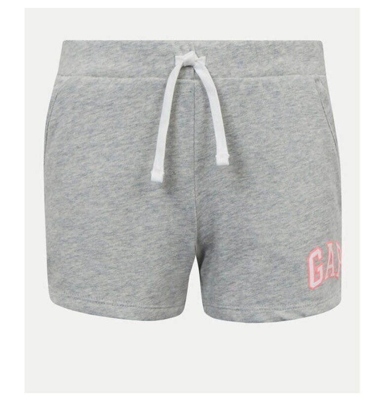 Шорти за момичета -  305288950 - Памук/Полиестер - 134 см - Сив GAP