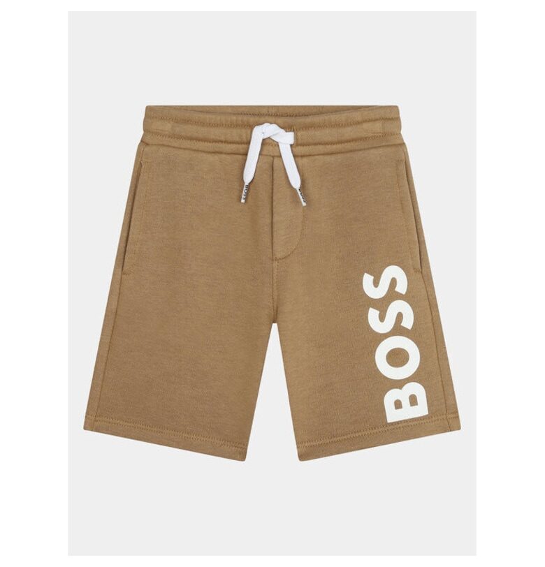 Шорти за момчета -  303626945 - Памук - Бежов - Бежов BOSS