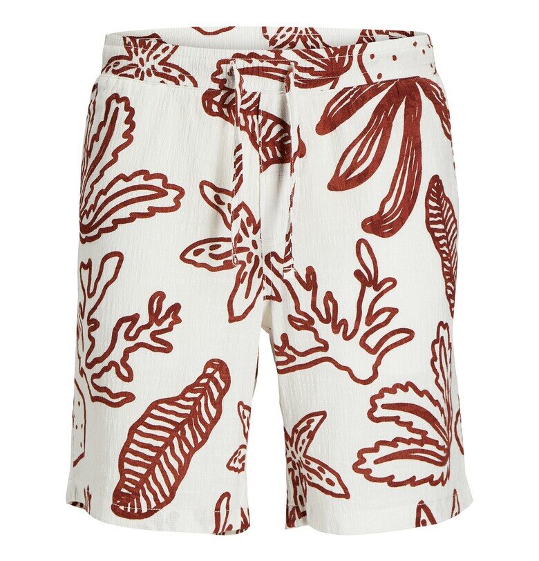 Шорти за момчета Jack Jones Junior - 12277599 - Памук - Екрю - Екрю Jack and Jones