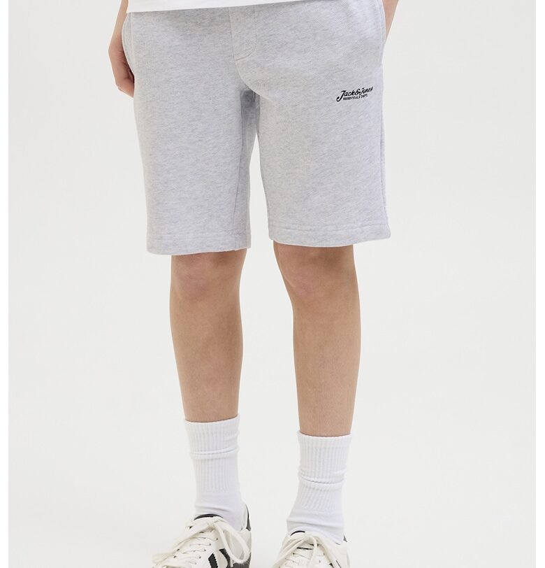 Шорти с лого - Светлосив меланж Jack  Jones