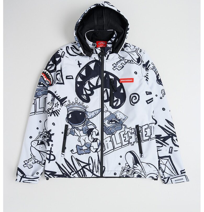 Яке Black Ink с отделяща се качулка - Черен/Сив/Бял Sprayground