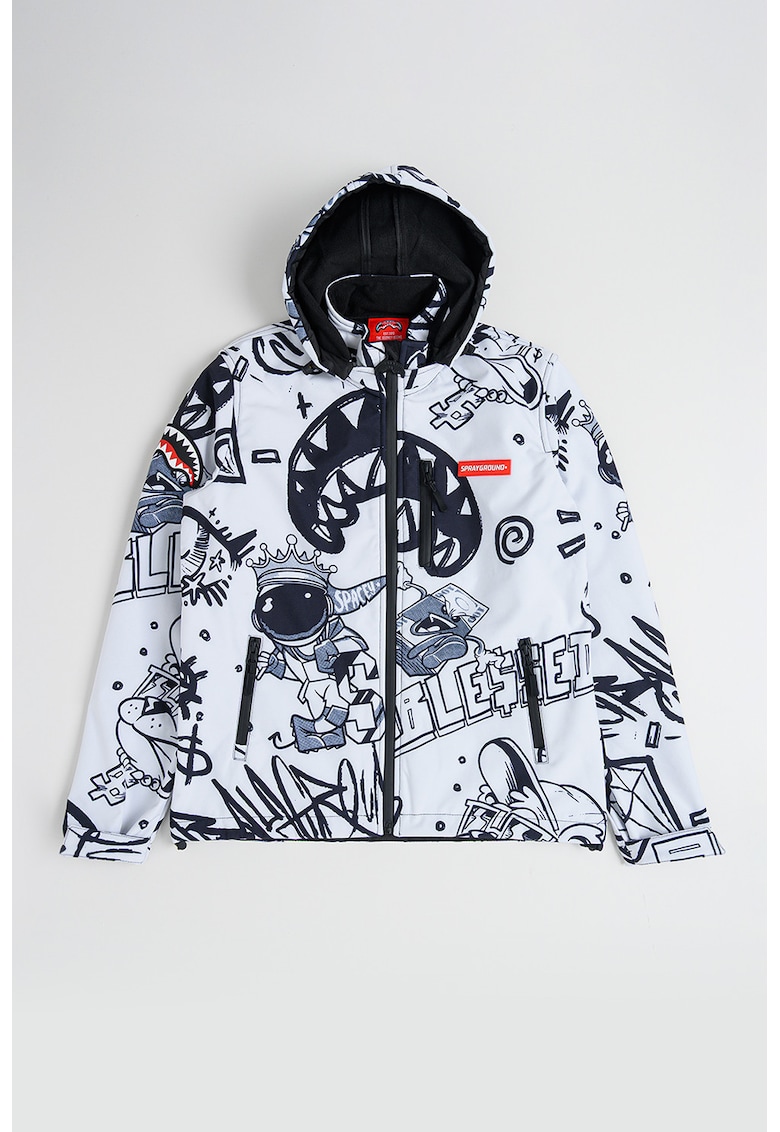 Яке Black Ink с отделяща се качулка - Черен/Сив/Бял Sprayground