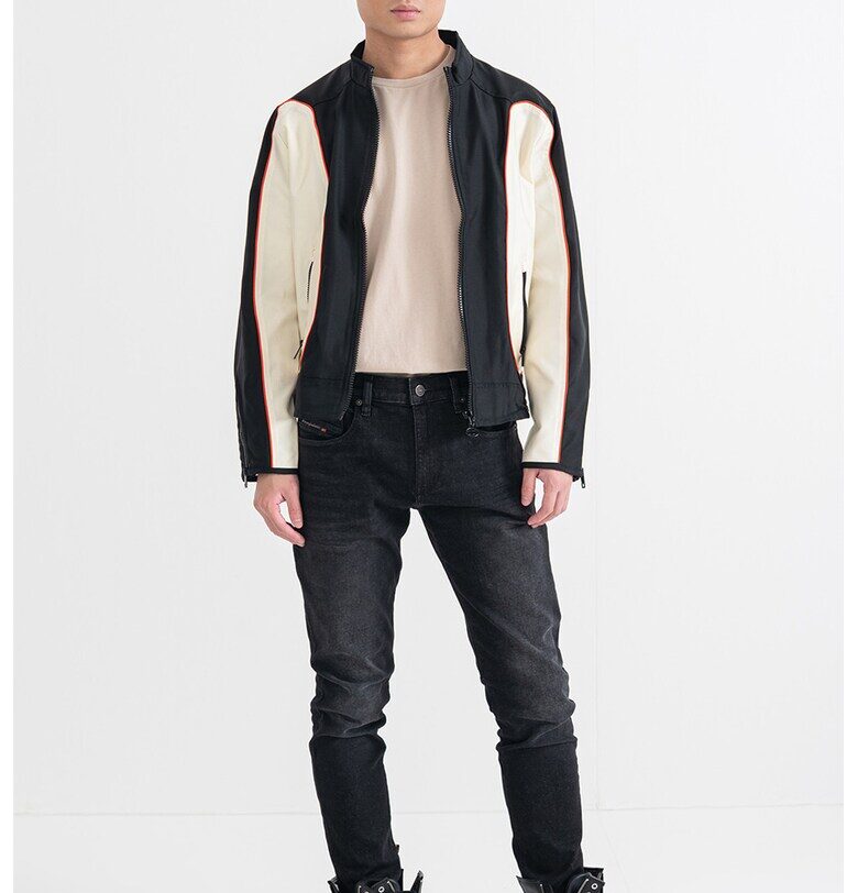 Яке J-Blink с двуцветен дизайн - Черен/Крем Diesel