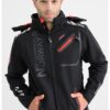 Яке Royaute с качулка и цип - Червен/Черен Geographical Norway