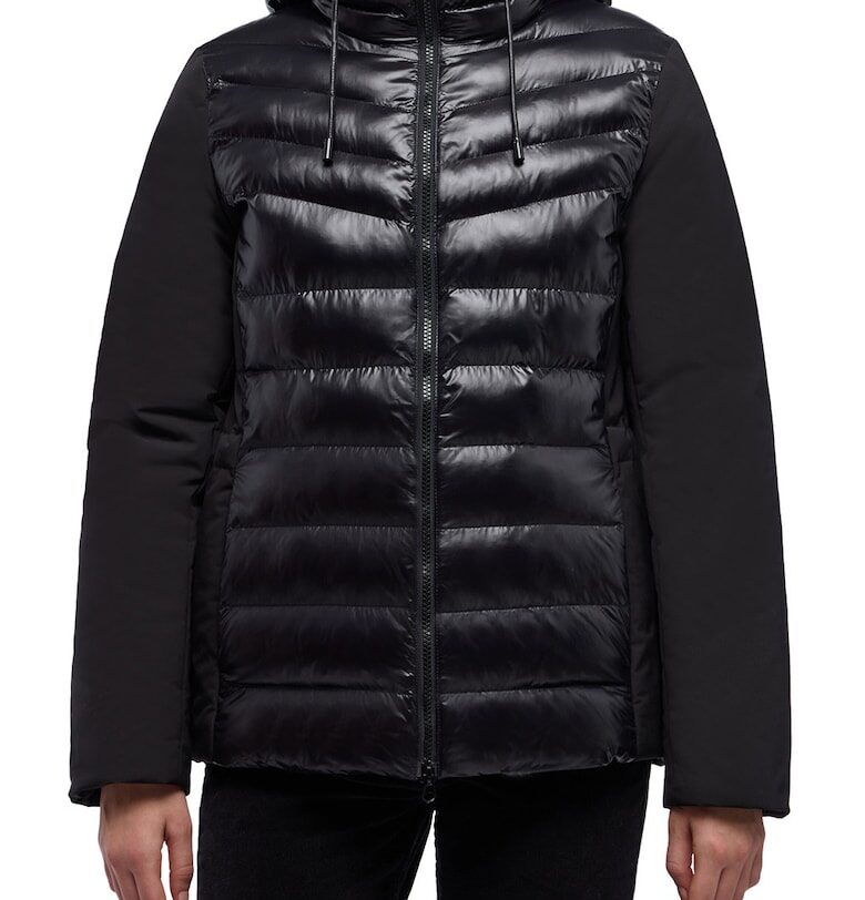 Яке Spherica с качулка и цип - Черен Geox