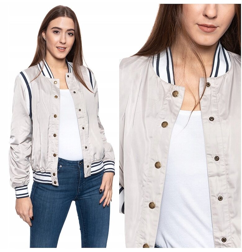 Яке -  блуза Hanna C - преходно - стандартна кройка - тик-так копчета - 100% полиестер - 3 джоба - размер S - сиво Mustang