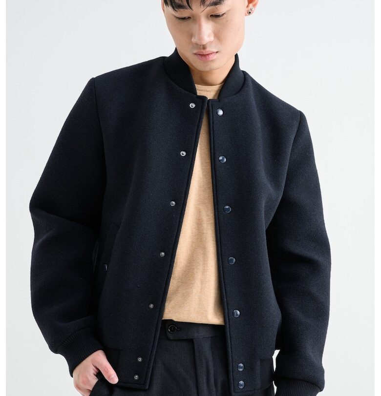 Яке бомбър Claudio с вълна - Тъмносин Geox